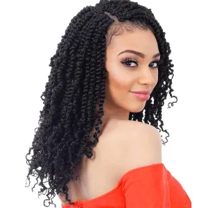 Beyond Beauty Crochet Hair - 90 Strands, 8 Inch Fluffy Spring Twists, Bomb Twist Braids for Black Women (#1)