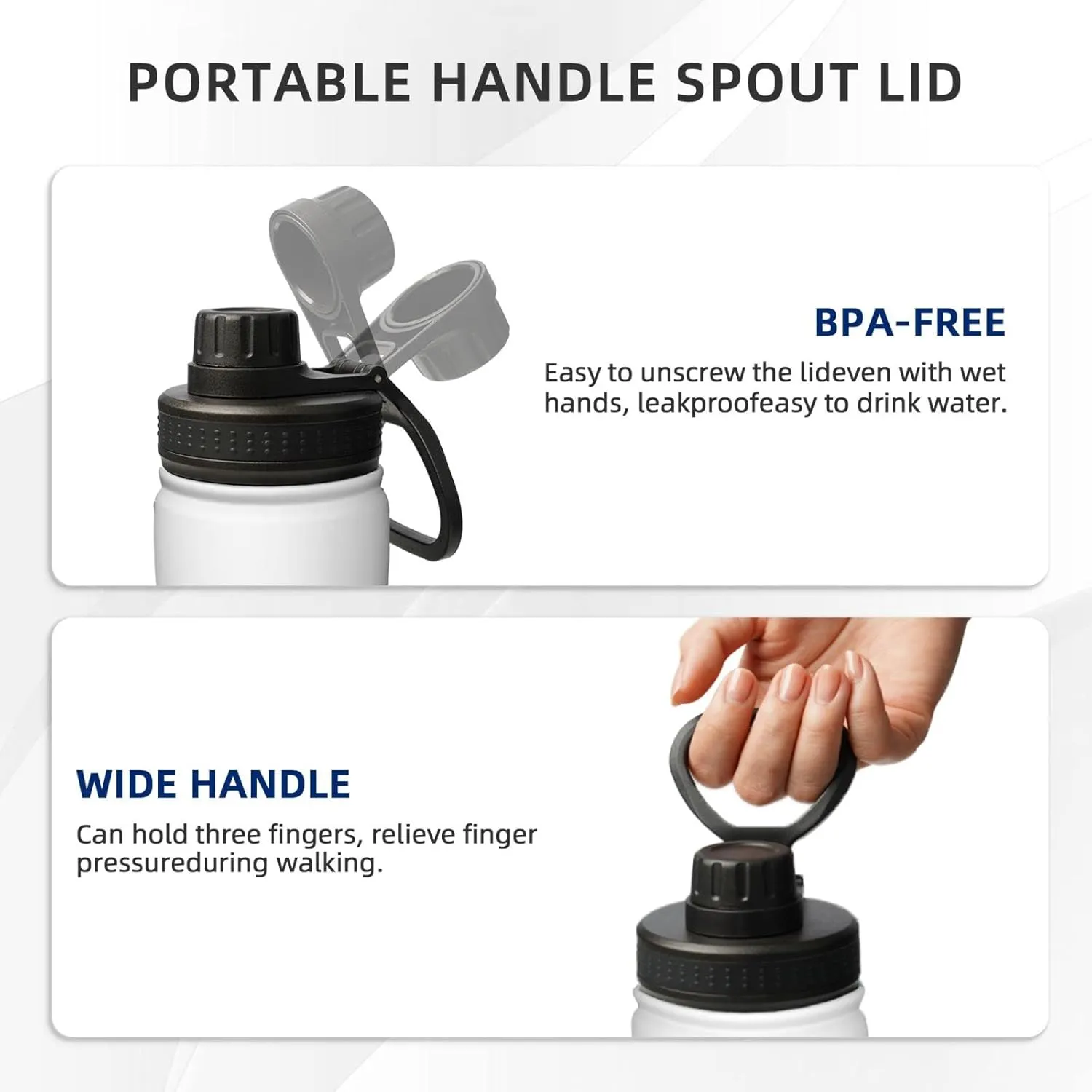 Big White Dot 18oz Sports Insulated Bottle For Outdoor Activities,Your Ideal Companion Staying Hydrated