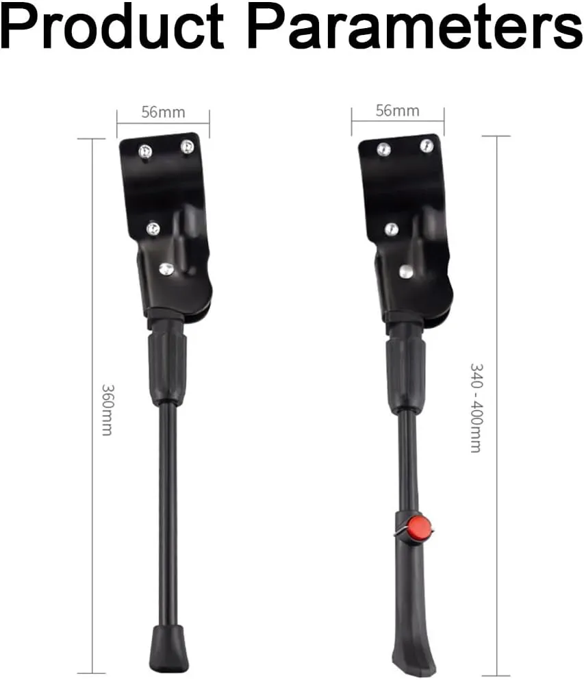 Bike Kickstand for Orbea Alma 2008, Adjustable Bicycle Kickstand, Suit Mountain Bike, Concealed Spring-Loaded Latch, Aluminum Rear Side Bicycle Stand,A