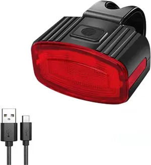 Bike Light Set 1PC Bike USB Charge Headlight Light Waterproof Cycling Bicycle 6 Modes Front Rear Light Set Taillight Lantern Bike Parts Bicycle Light(A3)