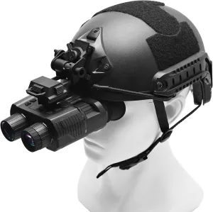 BINOCK Night Vision Goggles, 4K Night Vision Binoculars for Adult, 3D Naked-Eye Display Infrared NVG for Helmet with 7 Level Brightness Adjustment, Waterproof