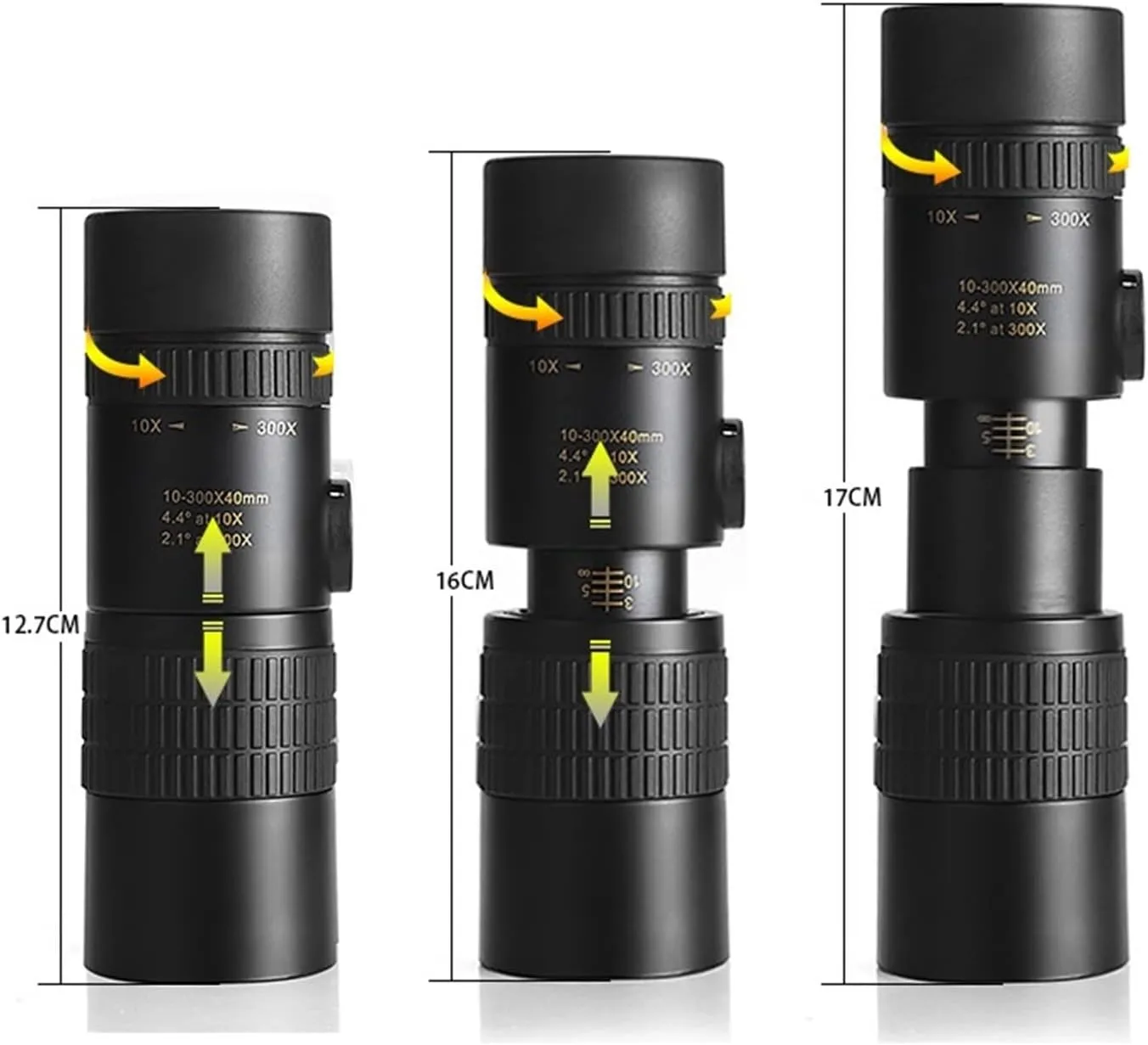 Binoculars 10-300×40 Telescope High Zoom Monocular Pocket Binoculars for Camping Hunting Night Vision Scope(Monocular) (Monocular)