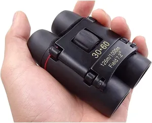 Binoculars Compact Folding Pocket Binoculars Professional Folding 30X60 Binoculars Zoom High Magnification Binoculars Monoculars for Hunting Travel Clear