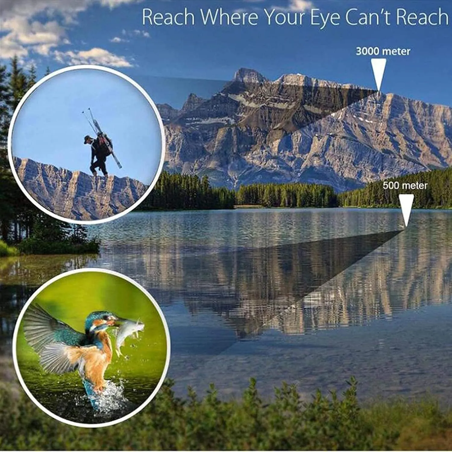 Binoculars HD Monocular Telescope Tourism Spyglass LLL Night Vision for Camping Child Gift (Telescope Set 2 16 * 52)