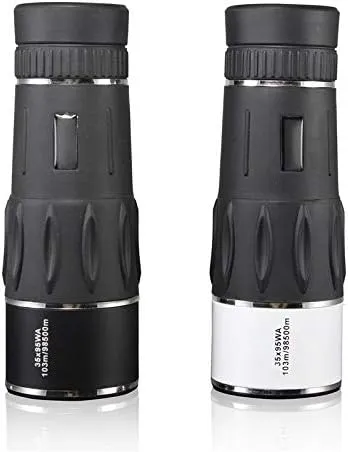 Binoculars High Power 35X95 Monocular Eyepiece Telescope Long Range for Camping Hunting LLL Night Vision Zoom Binoculars scopes(Color:White) (White)