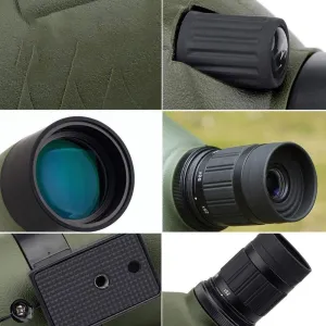 Binoculars Spotting Scope 20-60x60/25-75x70mm Zoom Telescope BAK4 Waterproof 45-Degree Angled Hunting Monocular w/Tripod(20 to 60 x60mm) (25 to 75 X70mm)