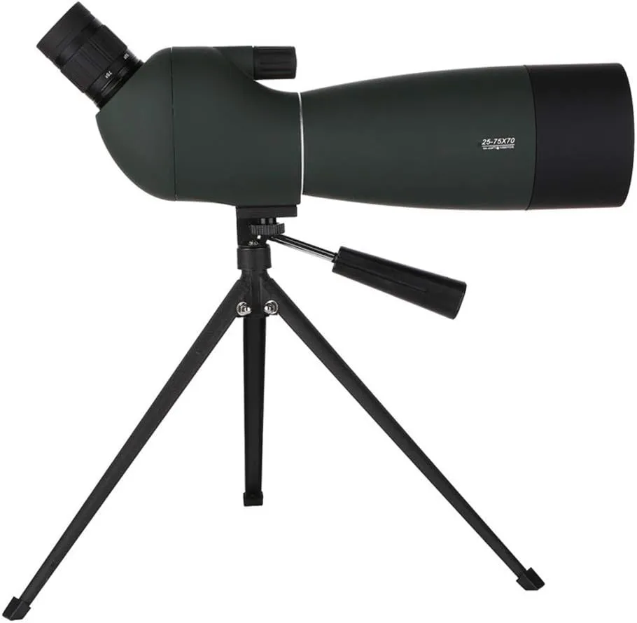Bird-Watching Telescope Monocular Zoom 25-75x70 High-Defi Tion Night Vision Outdoor Astronomical Telescope