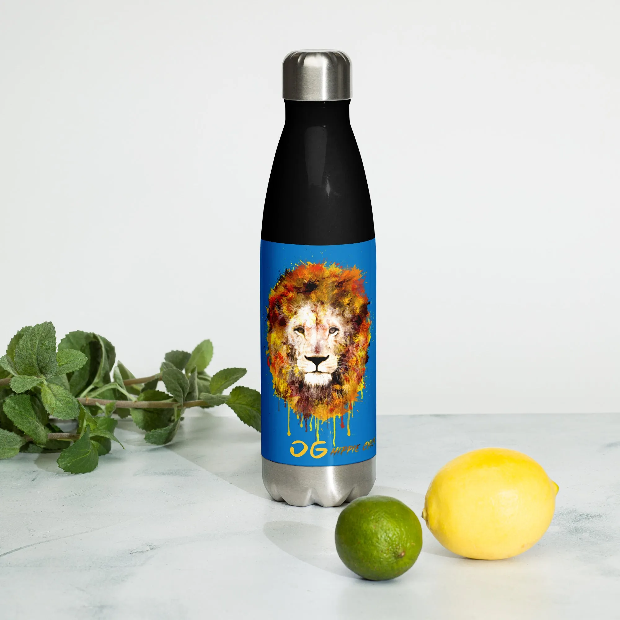 Blue Stainless Steel Water Bottle