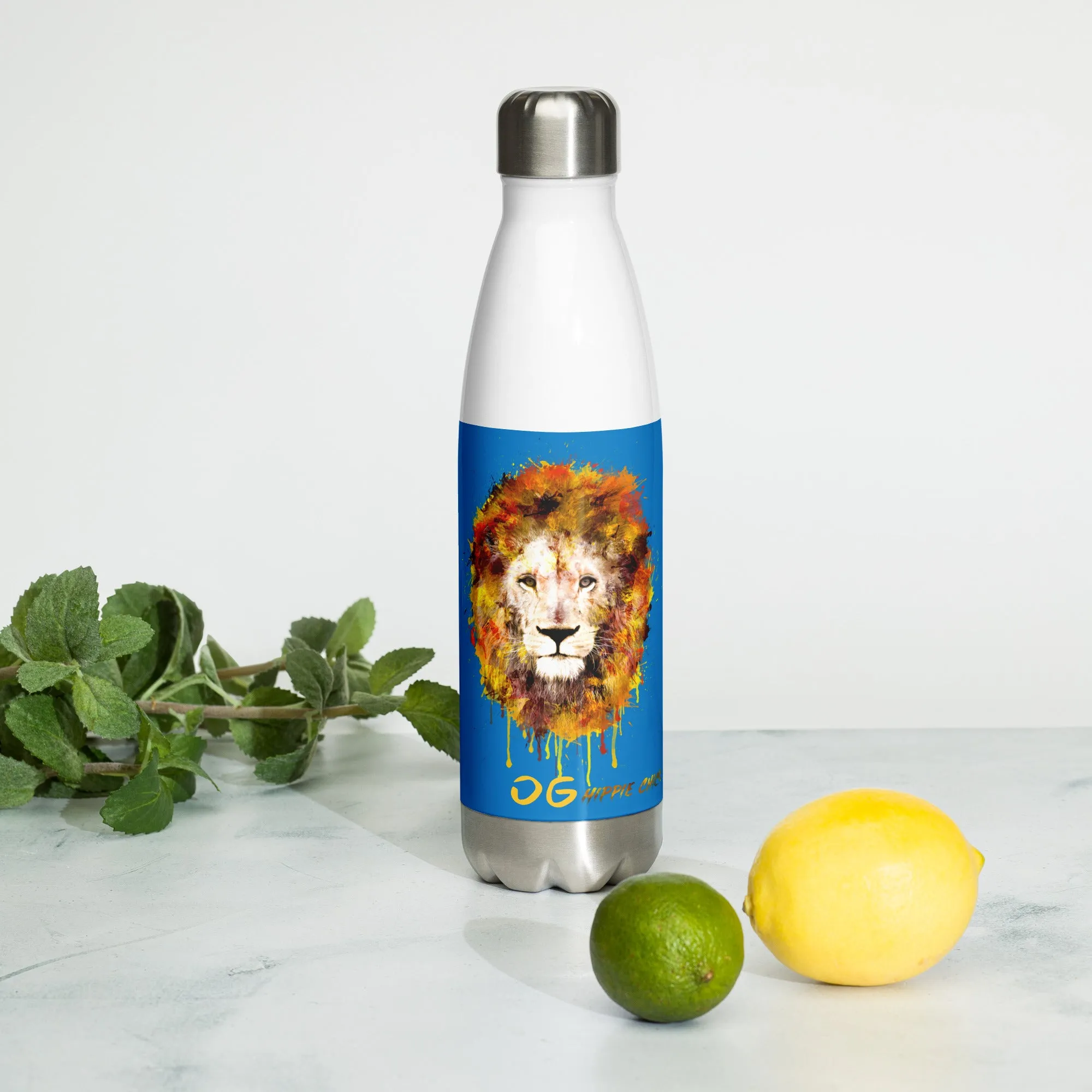 Blue Stainless Steel Water Bottle
