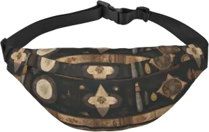 Bohemian Style Men'S And Women'S Waist Pack, Crossbody Bag With Adjustable Belt For Running, Traveling, Sports, Hiking