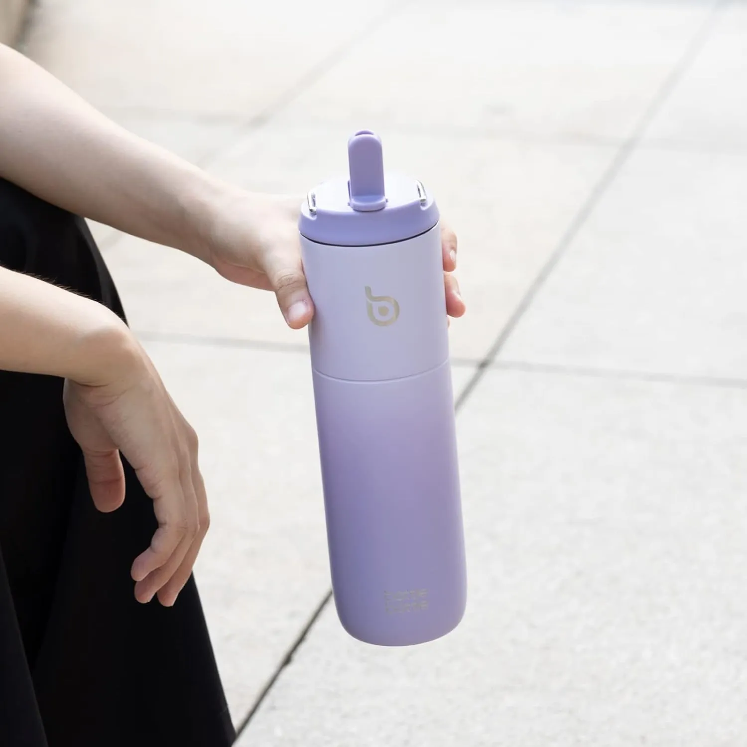BOTTLE BOTTLE Insulated Water Bottle 24oz with Straw Lid and Handle for Sports Travel Gym Stainless Steel Water Bottles Double-Wall Vacuum Metal Leak Proof BPA-Free