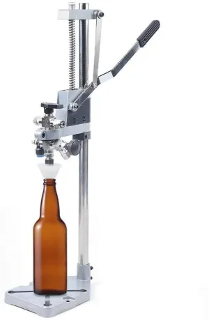 Bottle Filler, Counter Pressure Bottle Filler,Stainless Steel Beer/Wine Bottle Filler,Manual Liquid Filling Machine for Glass/Convoluted/Plastic/Wine Bottles