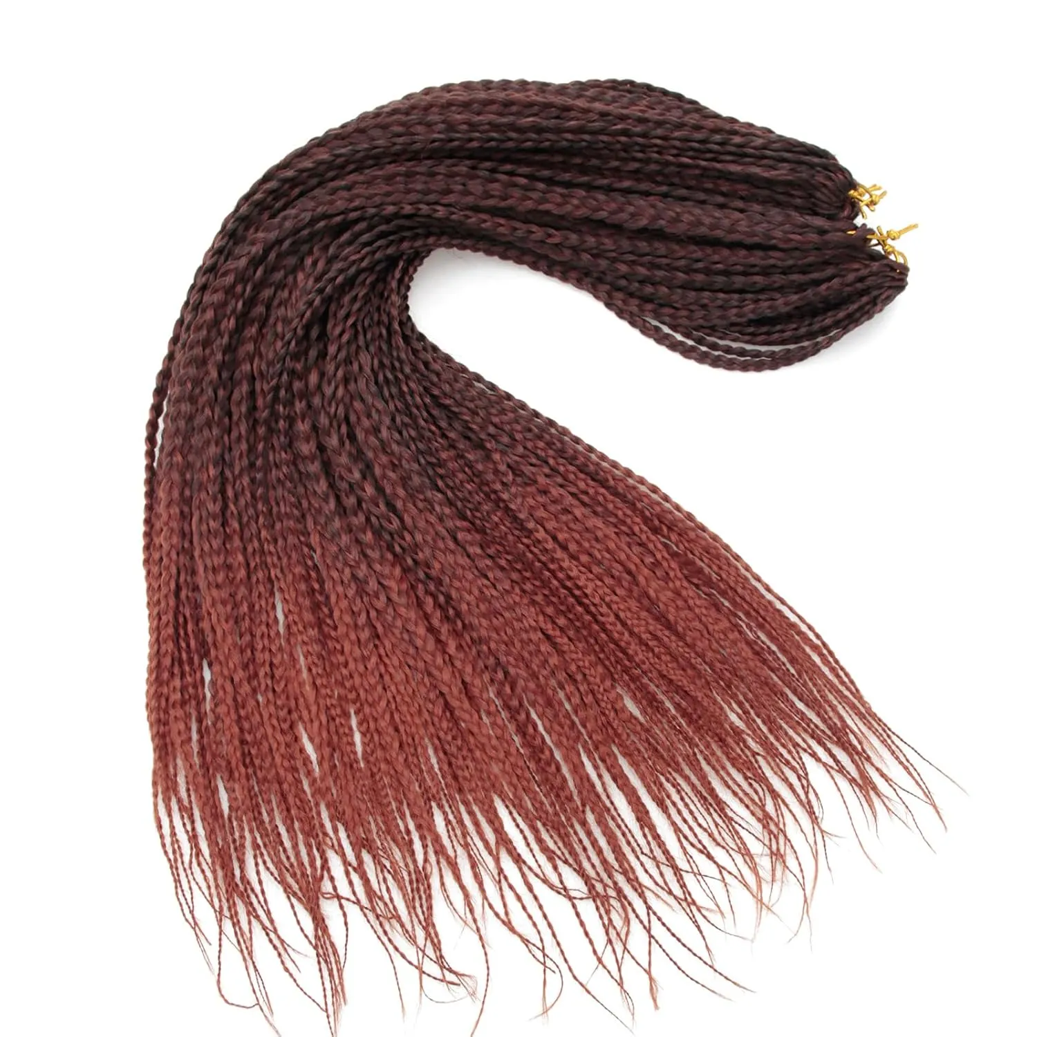 Box Braids Crochet Hair 22Inch 6Packs Crochet Hair Pre-looped Synthetic Ginger Crochet Braid Crochet Box Braids for Black Women(1B/350, 22inch)