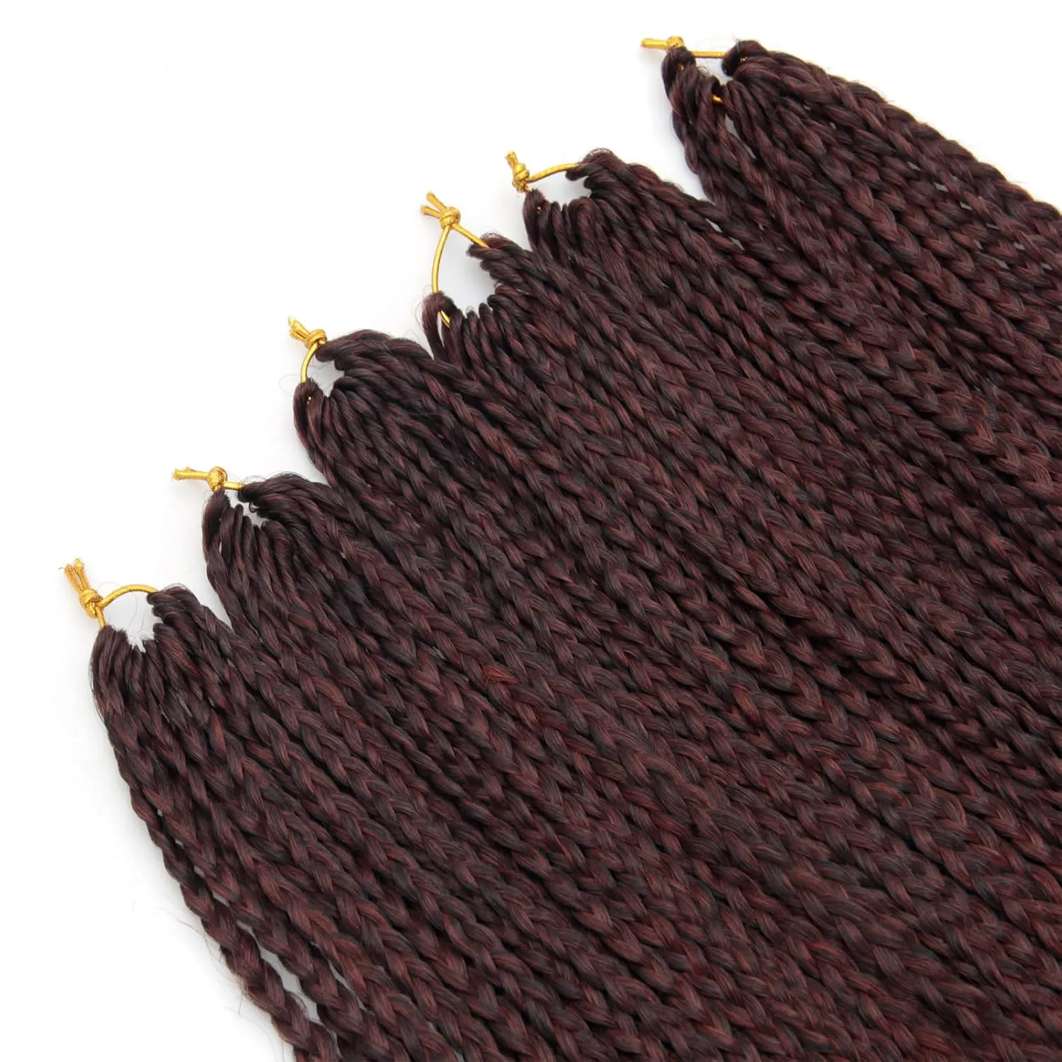 Box Braids Crochet Hair 22Inch 6Packs Crochet Hair Pre-looped Synthetic Ginger Crochet Braid Crochet Box Braids for Black Women(1B/350, 22inch)