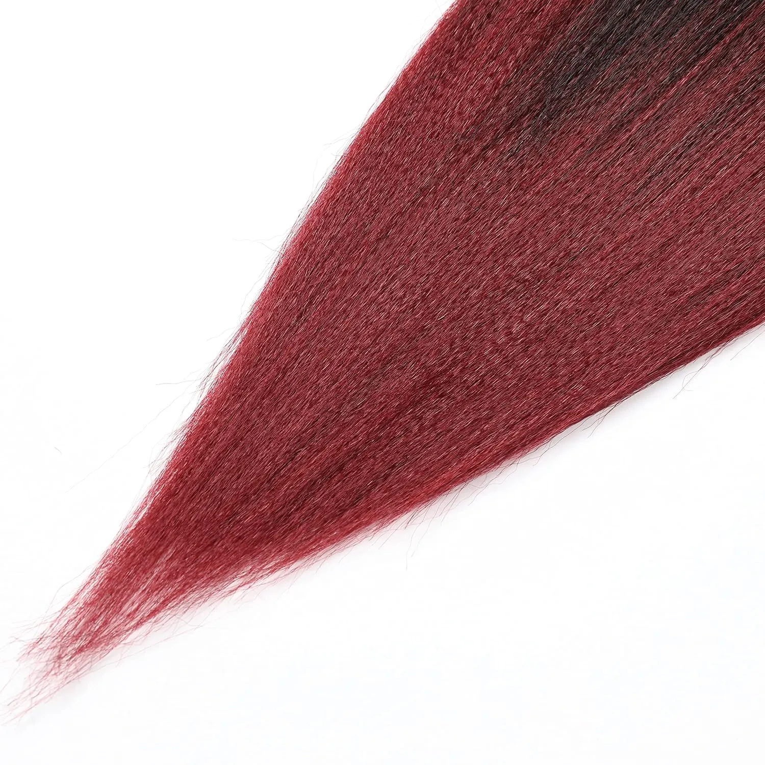 Braiding Hair 12 Inch 8 Packs Hair Extensions Professional Synthetic Braid Hair Crochet Braids, Soft Yaki Texture, Hot Water Setting Ombre Natural Black to Burgundy(12inch,#1B/Bug)