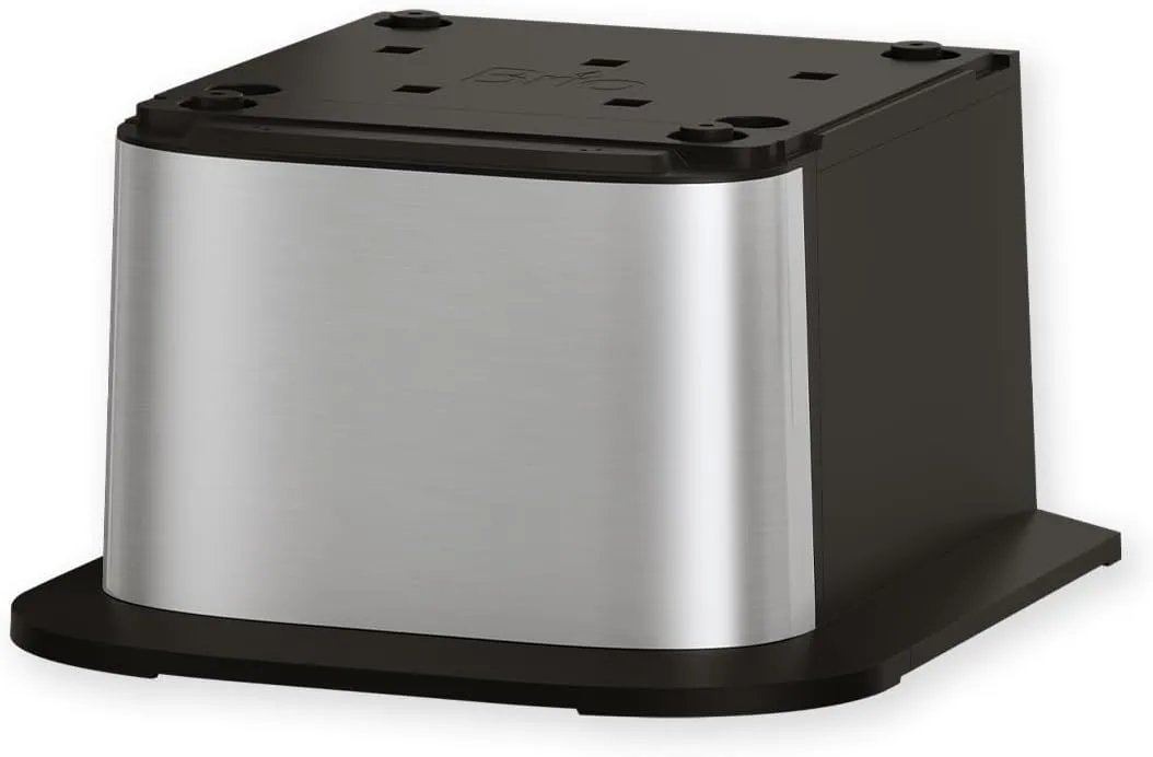 Brio Water Cooler Base for Brio 320, 420, 520 and Moderna 720 Series | Adds 9.5" height to your exisiting water dispenser machine | matching Stainless Steel