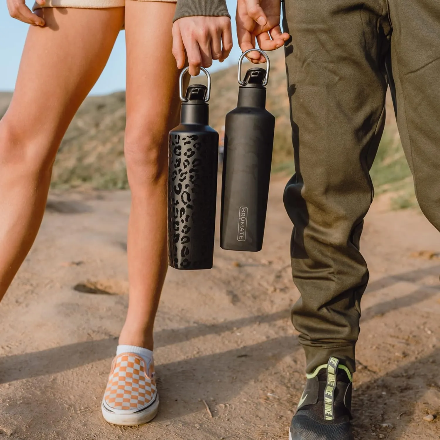BrüMate ReHydration Mini Kids Water Bottle | 100% Leakproof Insulated Water Bottle for Kids with Straw | Stainless Steel Water Canteen | Perfect Kids Water Bottle for School | 16oz (OD Green)
