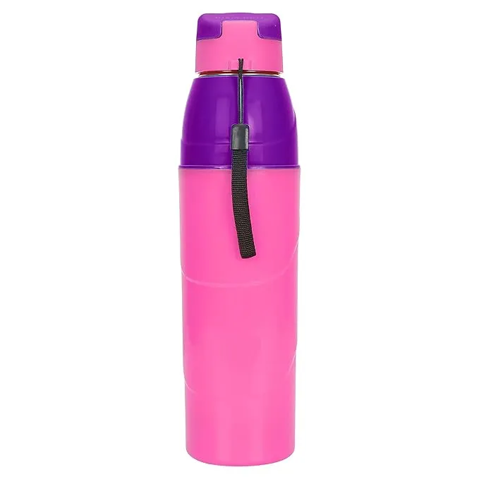 BTfash Water Bottle with Insulated Inner Steel and Outer Plastic | Wide Mouth | 800ml | Set of 1