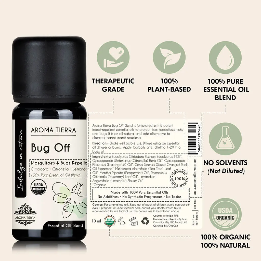 Bug Off Essential Oil Blend – Natural Mosquito & Bug Repellent