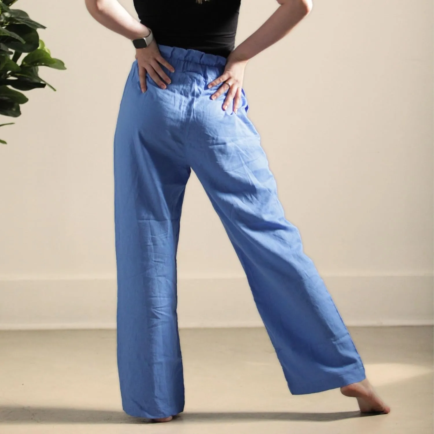 Bug Repellent Breezy Wide Leg Hemp Pants with Insect Shield Repellent Technology