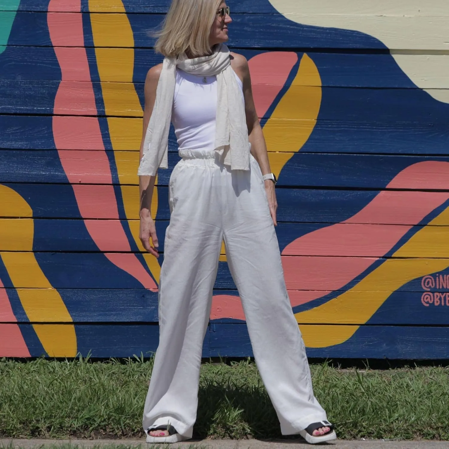 Bug Repellent Breezy Wide Leg Hemp Pants with Insect Shield Repellent Technology