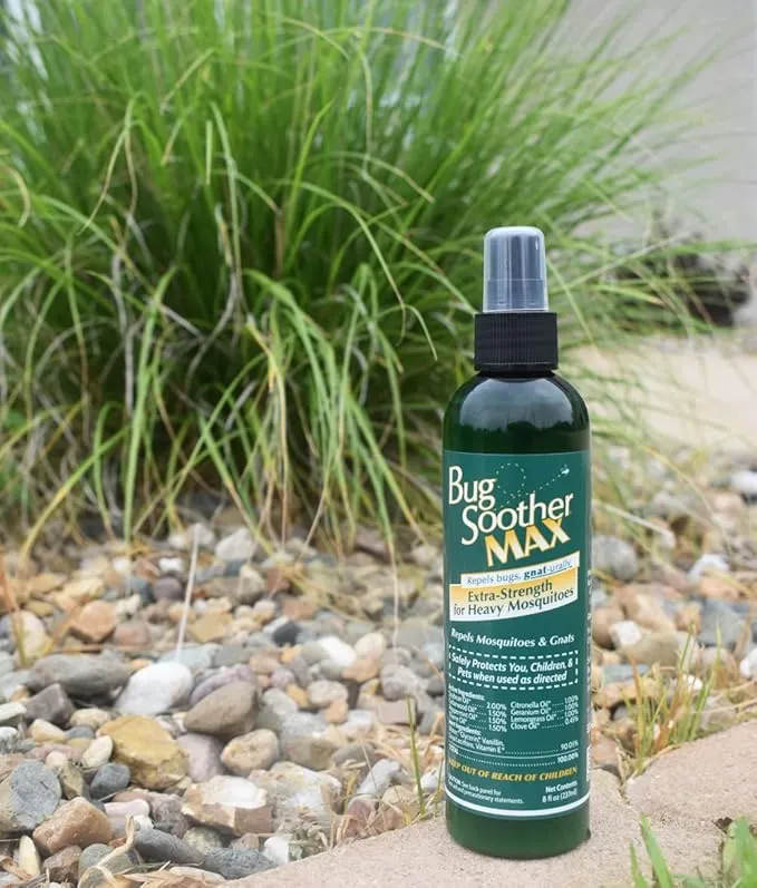 Bug Soother Max - Extra Strength Natural Gnat, Tick, and Mosquito Repellent, 4 fl oz Bug Spray Deterrent - DEET-Free - Safe for Adults & The Environment - Made in USA