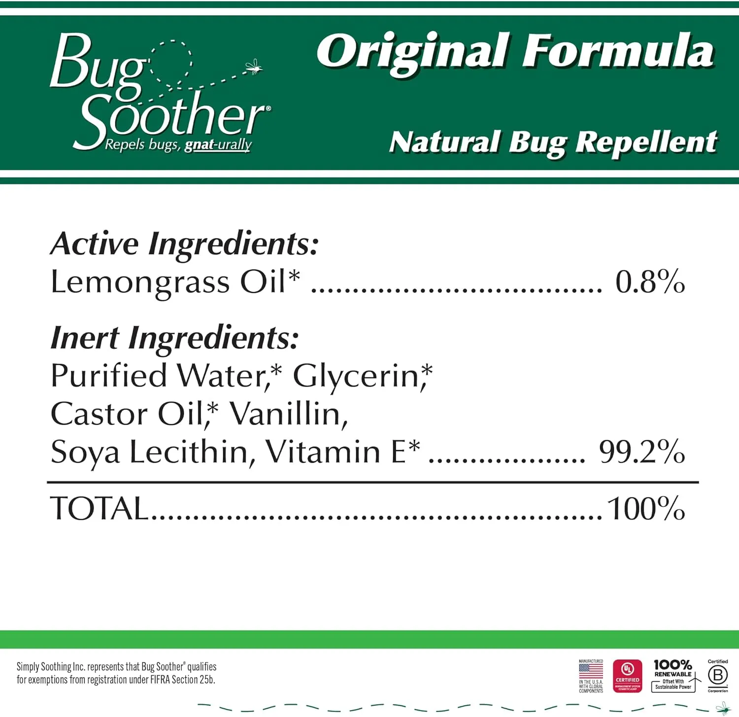 Bug Soother Spray Small Family Pack - Natural Insect, Gnat and Mosquito Repellent & Deterrent with Essential Oils - 100% DEET-Free Safe Bug Spray for Adults, Kids, Pets, & Environment - Made in USA