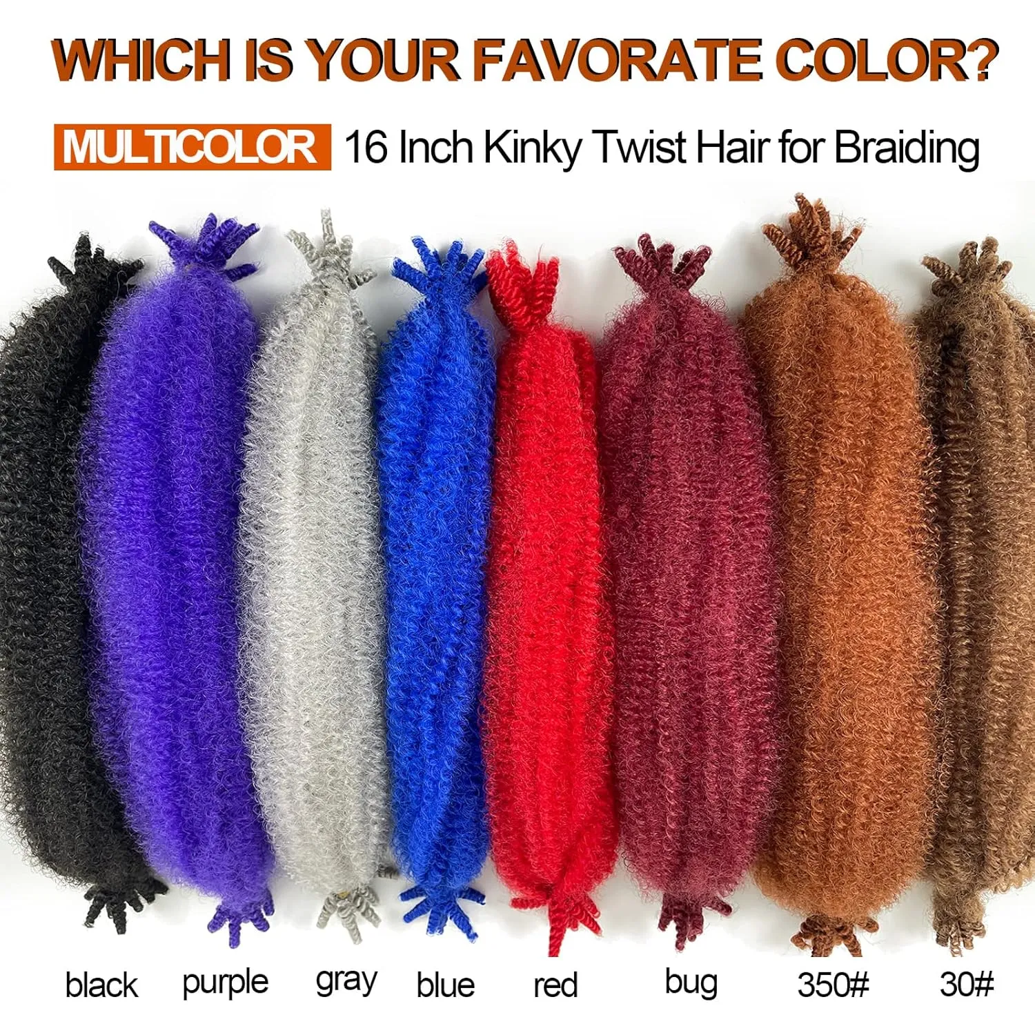 Burgundy Afro Twist Hair 16 Inch 8 Pack Kinky Twist Hair for Braiding Marley Twist Braiding Hair for Soft Locs Passion Twists Crochet Hair Synthetic Twisted Up Springy Afro Twist