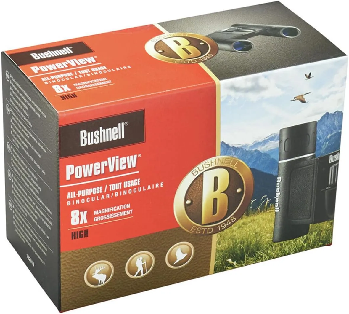Bushnell Powerview Compact Folding Roof Prism Binocular