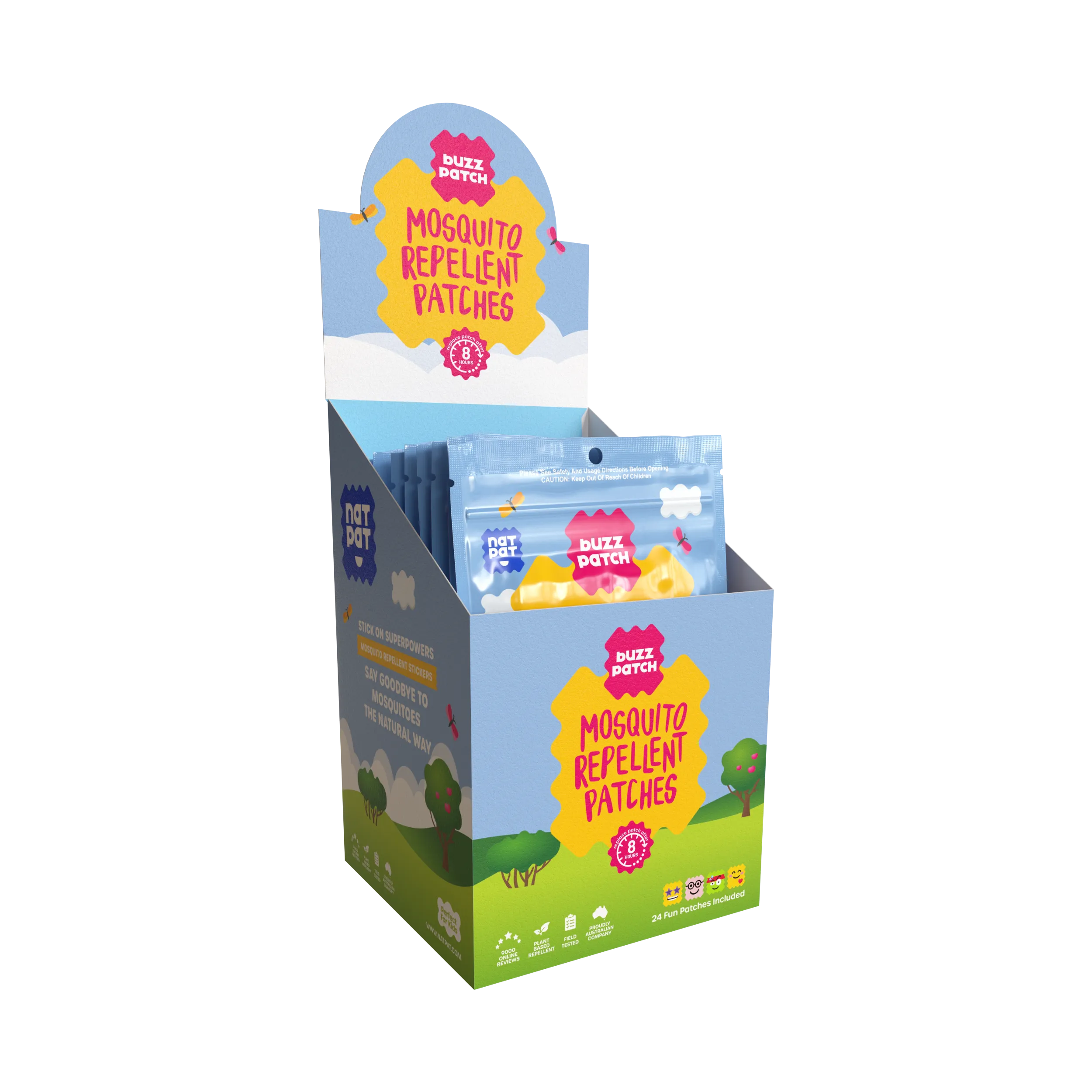 BuzzPatch | Mosquito Stickers | Insect Repellent Stickers: 3 Packs