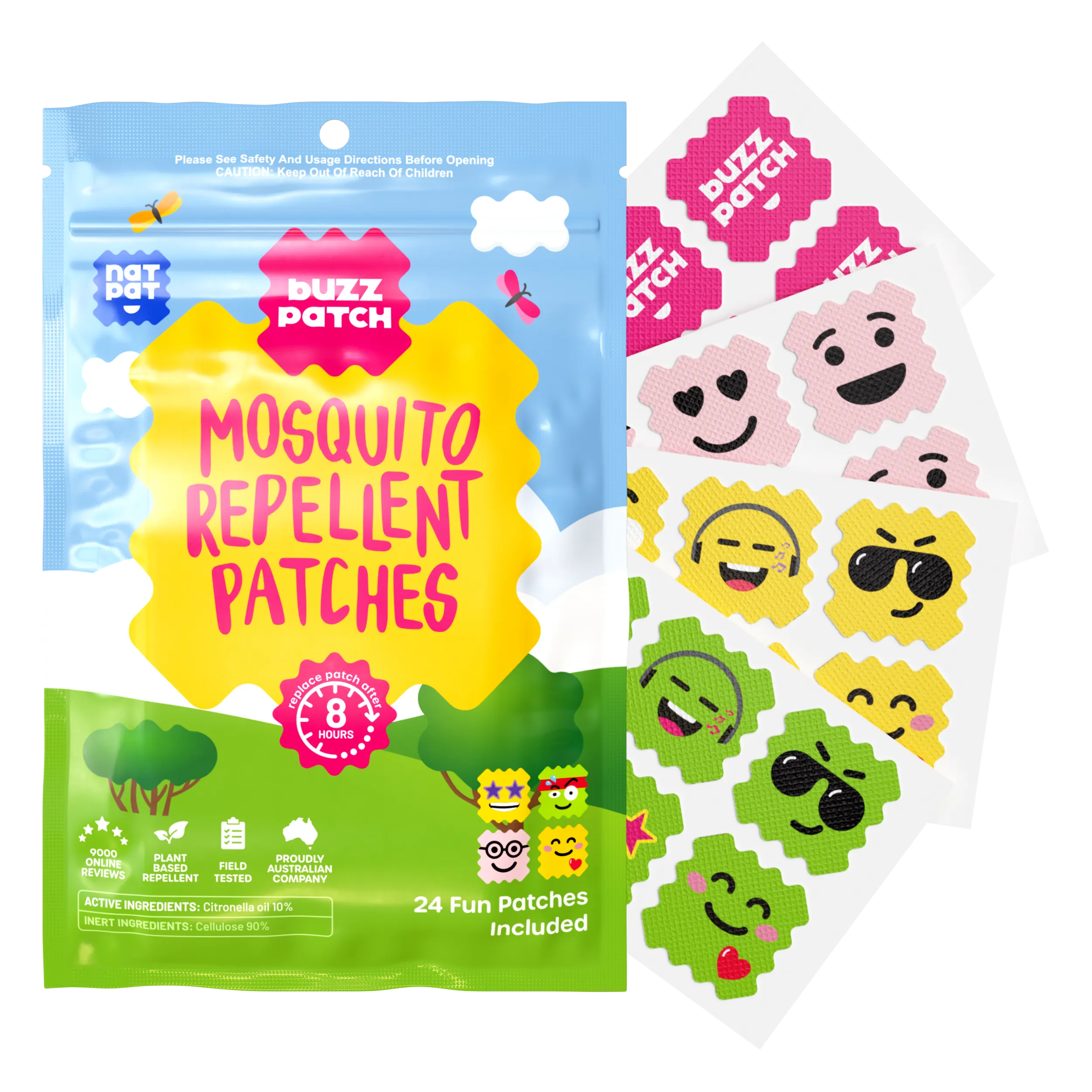 BuzzPatch | Mosquito Stickers | Insect Repellent Stickers: 3 Packs