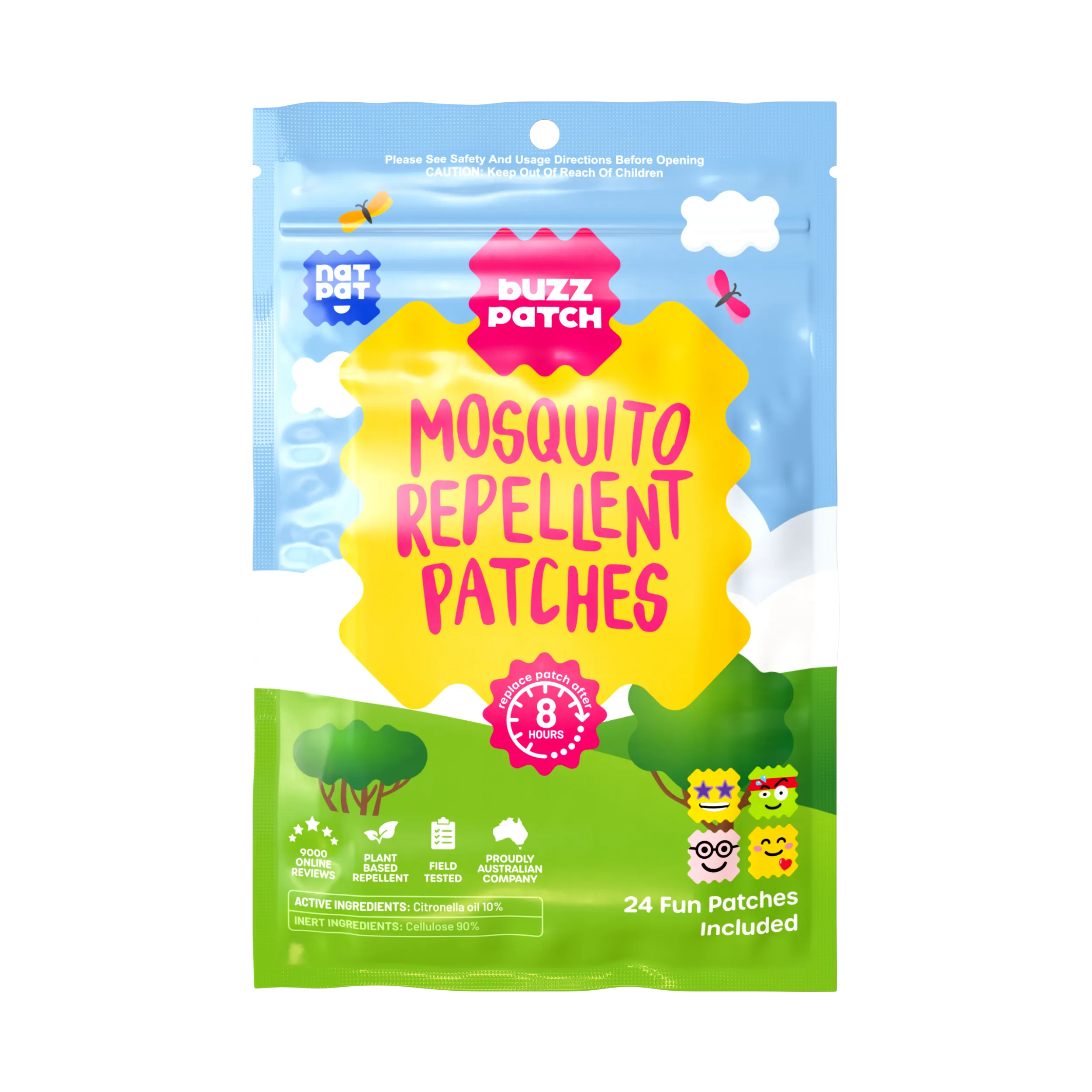BuzzPatch | Mosquito Stickers | Insect Repellent Stickers: 3 Packs