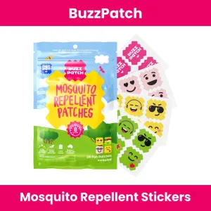 BuzzPatch | Mosquito Stickers | Insect Repellent Stickers: 3 Packs