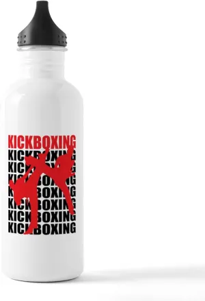 CafePress Kickboxing Light Stainless Water Bottle 1 1.0L (34 oz) Stainless Steel Water Bottle