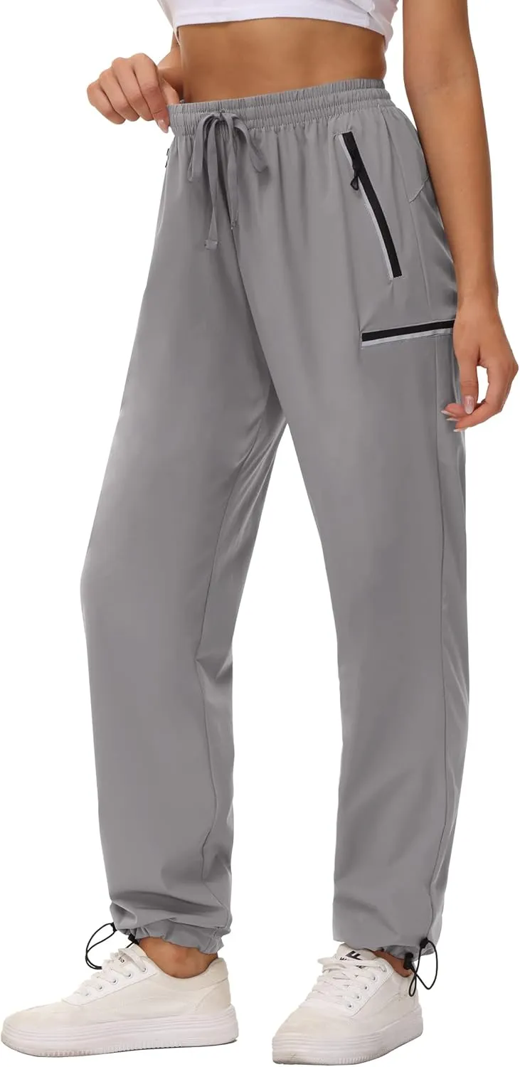 Cakulo Women's Hiking Pants Lightweight Water Resistant Golf Cargo Pants 2025 Summer Travel Trekking Fishing Pants Pockets