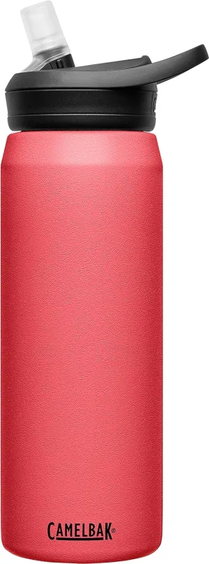 CamelBak eddy  Water Bottle with Straw 25oz - Insulated Stainless Steel, Wild Strawberry