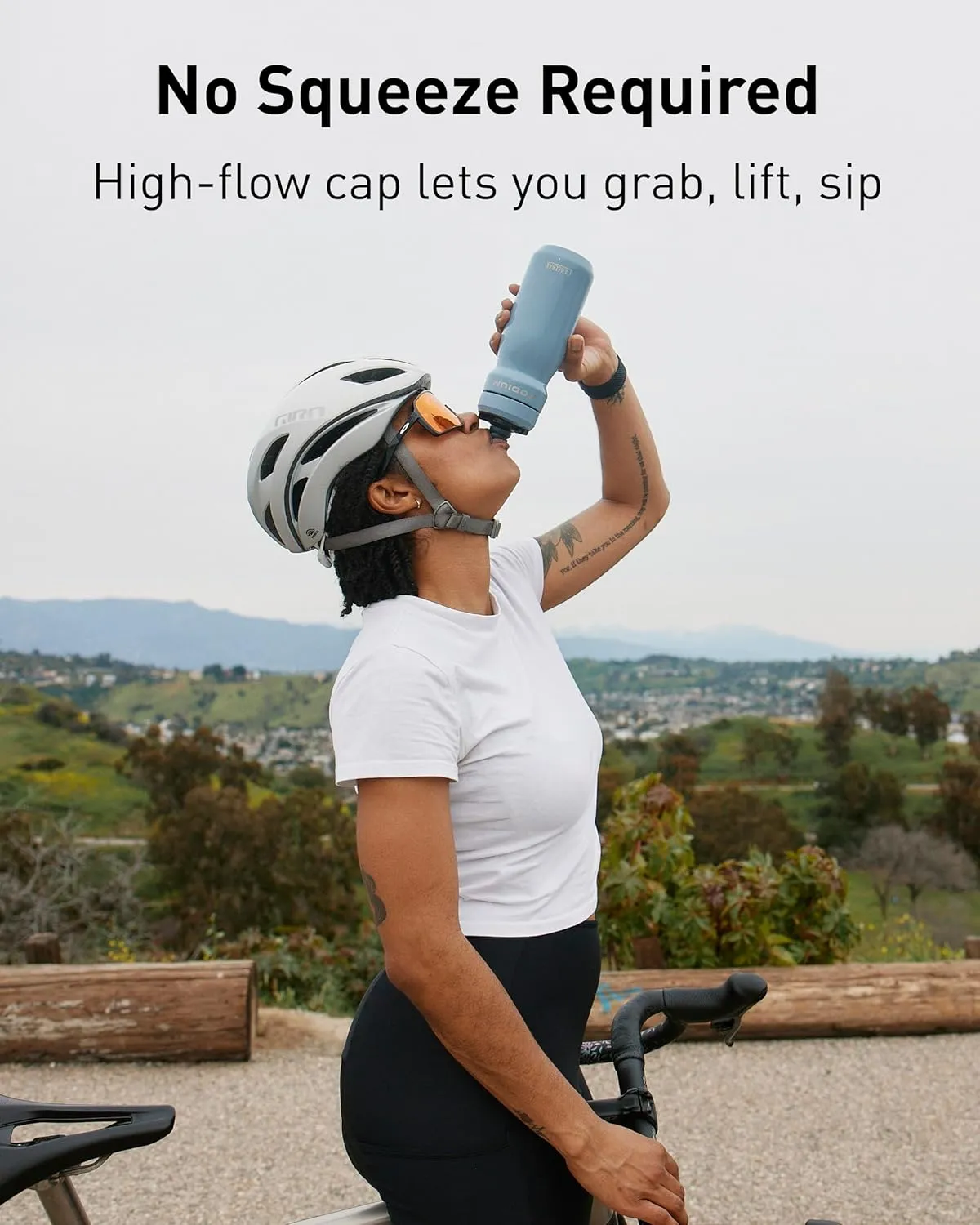 CamelBak Podium Steel Insulated Stainless Steel Bike Water Bottle – for Cycling, Fitness & Sports- Fits Most Bike Cages, 18oz - Stainless