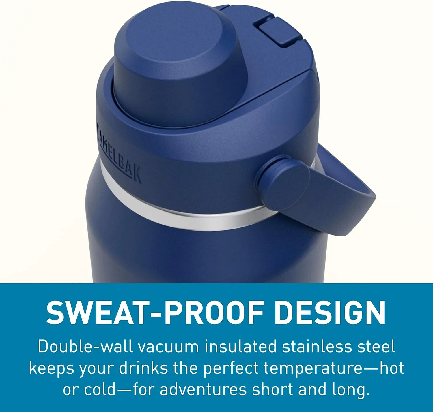 CamelBak Thrive Chug Water Bottle 32oz - Insulated Stainless Steel, Navy