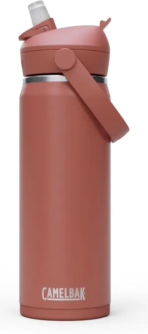 CamelBak Thrive Flip Straw Water Bottle 20oz - Insulated Stainless Steel, Sierra Red