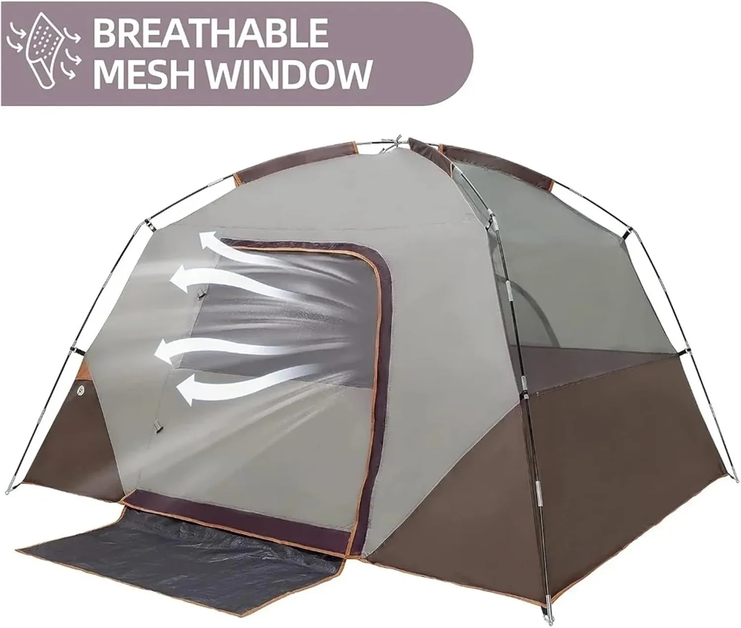 Camping Tents 4 Person Waterproof Quick Easy Setup Folding Outdoor Backpacking Tents Family Hiking