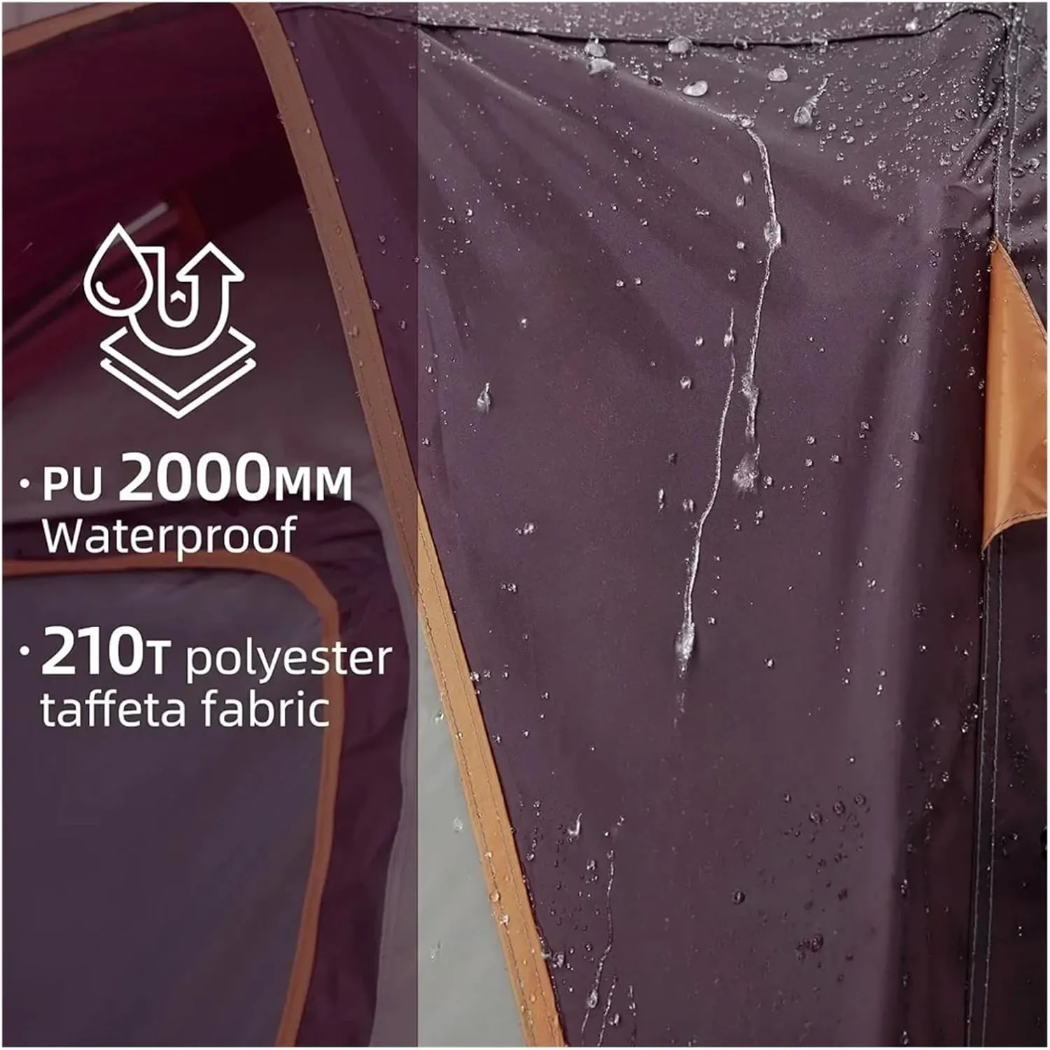 Camping Tents 4 Person Waterproof Quick Easy Setup Folding Outdoor Backpacking Tents Family Hiking