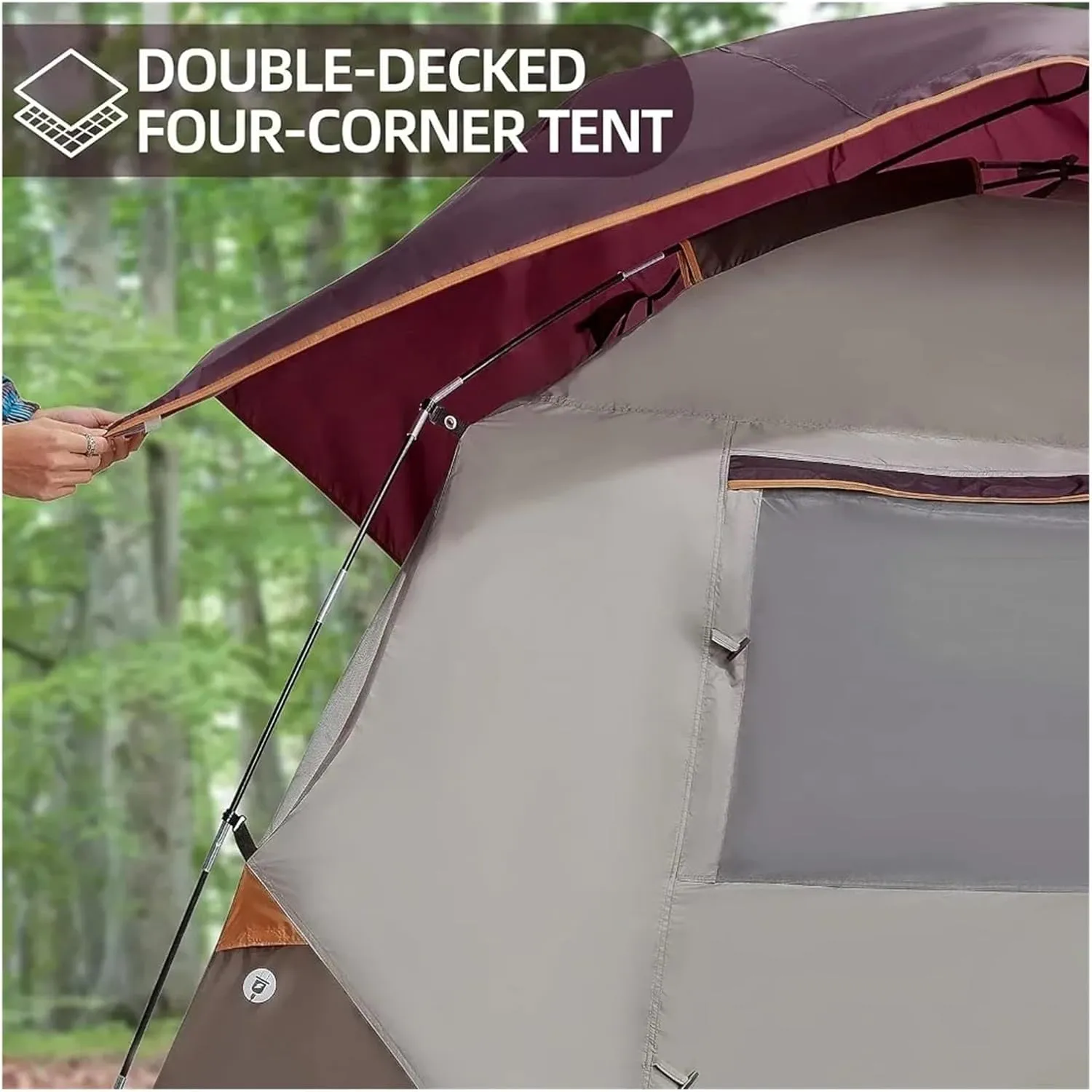 Camping Tents 4 Person Waterproof Quick Easy Setup Folding Outdoor Backpacking Tents Family Hiking