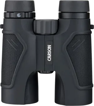 Carson 3D Series 10x42mm High Definition Compact and Waterproof Binoculars with ED Glass, Black (TD-042ED)