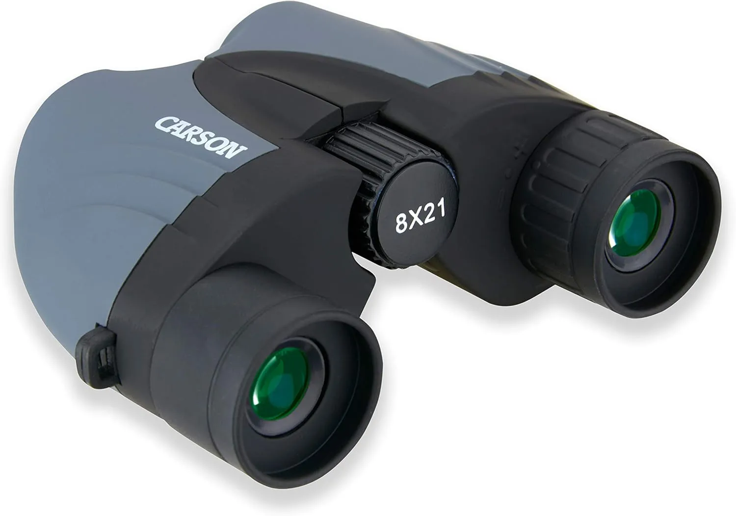 Carson Tracker 8x21mm Compact Sport Binocular, Grey (TZ-821)