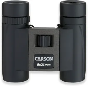 Carson TrailMaxx 8x21mm or 10x25mm Compact and Lightweight Camping, Hiking, Birding or Travel Binoculars (TM-821, TM-025)