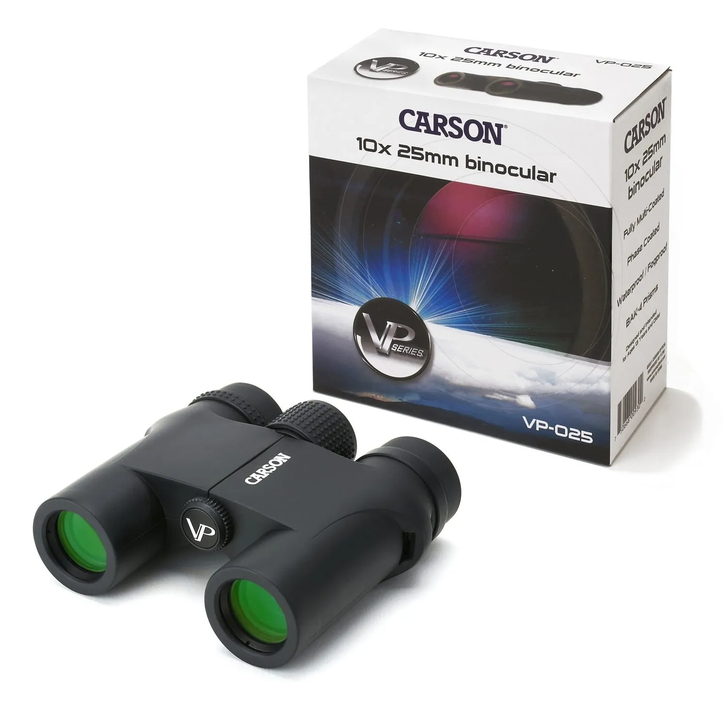 Carson VP Series 10x25mm HD Compact Binoculars