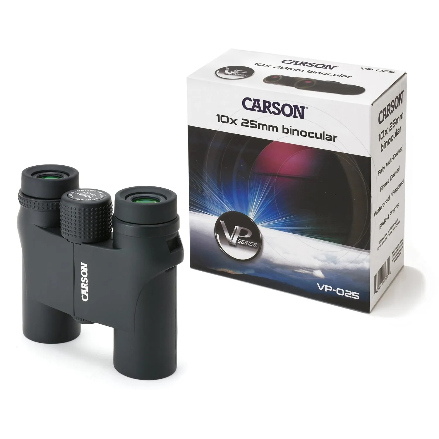 Carson VP Series 10x25mm HD Compact Binoculars
