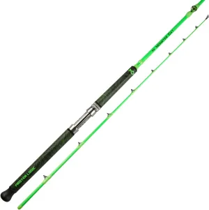 Catfish Fishing Rod 8’Glow in The Dark Catfishing Rods 2 Piece Catfish Pole with S-Glass and Carbon Graphite Super Grip Medium Heavy Catfishing Rods