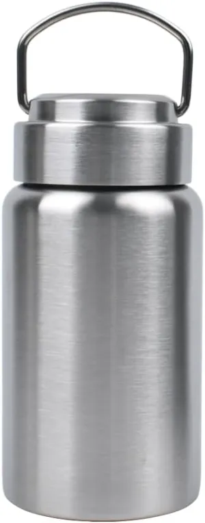 CDJ 16 OZ Uninsulated Single Wall Stainless Steel Water Bottle, Reusable Metal Water Bottle for Sports, Leakproof and Durable, Perfect for Hiking, Gym, Picnics, and Outdoor Activities