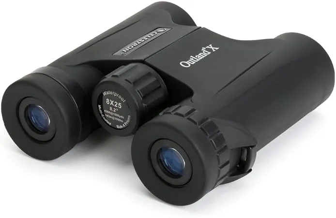 Celestron 71340 8 x 25 Outland X Binocular, Black
